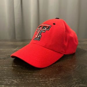 Preowned Texas Tech Red Raider Nation Adjustable Baseball Hat Cap College